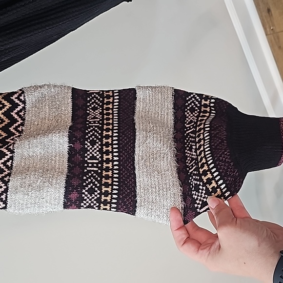 Nwt Free People Cozy Cabin Jumper Blk Lg - Picture 5 of 9